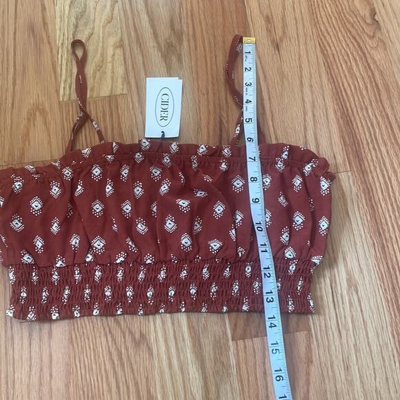 Cider free spirit adjustable strap crop with elastic size medium new with tag - Picture 4 of 7